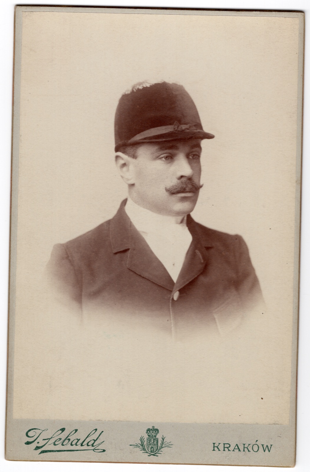 portret mężczyzny w czapce jeździeckiej (Felix Proskowa)
