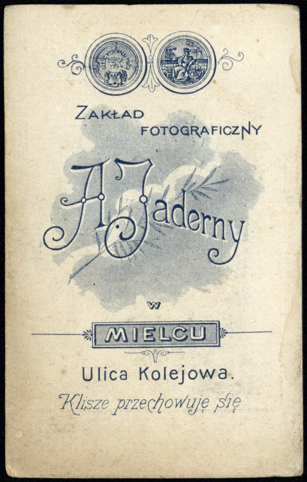 Odwrocie karty: portret młodego mężczyzny w mundurze (do potwierdzenia)