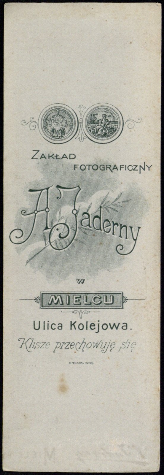 Odwrocie karty: elegancki portret młodego mężczyzny (dandys)
