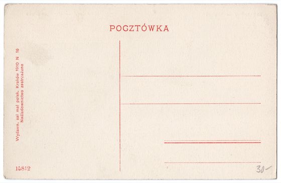 Odwrocie karty: Zamek nad torami, 1910