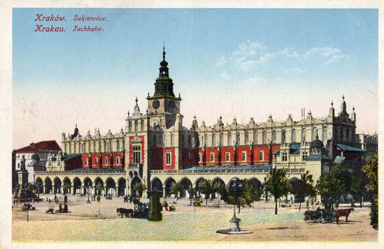 Sukiennice na poczcie polowej, grudzień 1915
