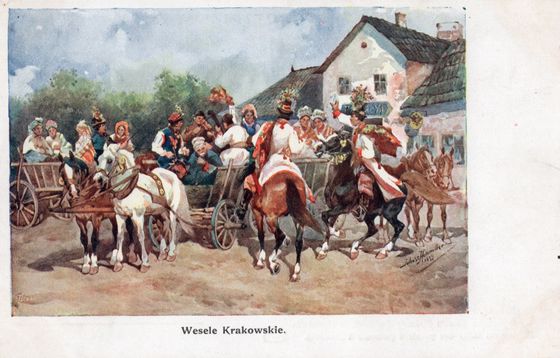 Weselny orszak, pozdrowienia od Zofii
