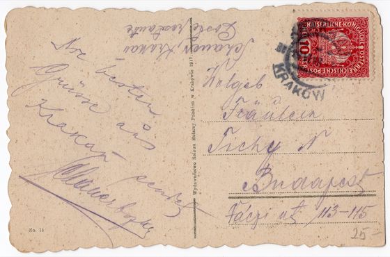 Odwrocie karty: Sepia z Floriańskiej, list do Budapesztu