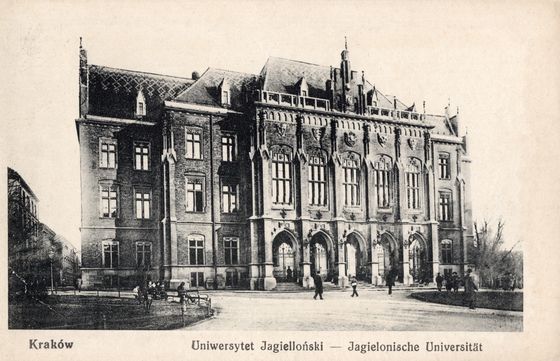 Neogotycka fasada Collegium Novum
