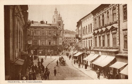 Szyld „LEWI…” przy ulicy Franciszkańskiej