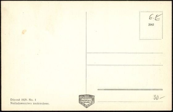 Odwrocie karty: Autobus na moście, déposé 1929