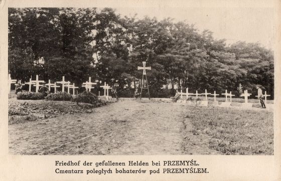 Cmentarz poległych, kwiecień 1916