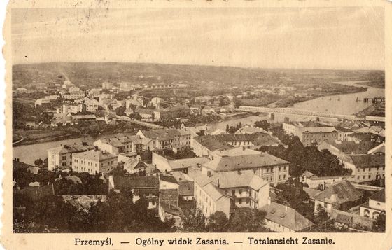 Zasanie z kładką nad Sanem