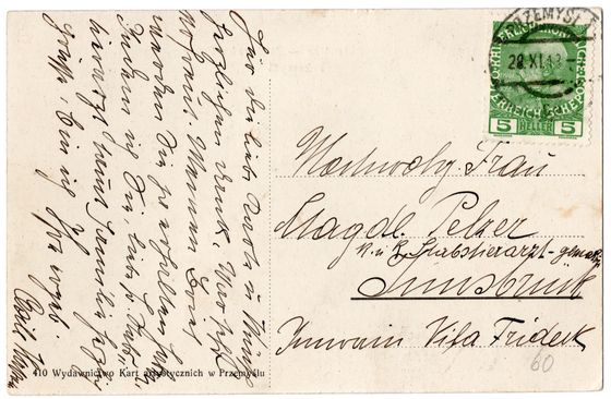 Odwrocie karty: Dorożka na Mickiewicza, listopad 1913