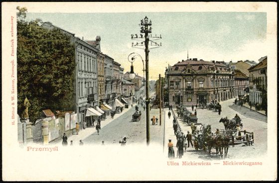 Wozy konne na wczesnej litografii