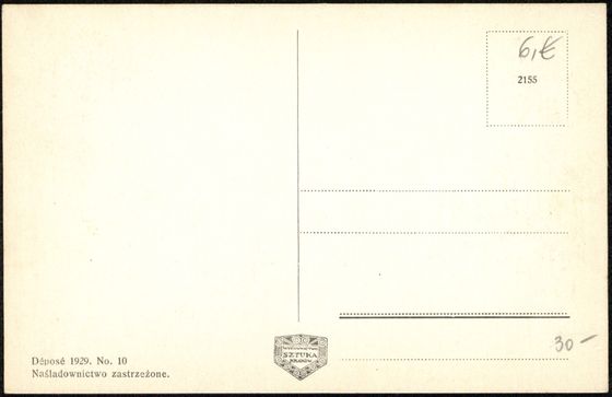Odwrocie karty: Ulica Mickiewicza w edycji z 1929
