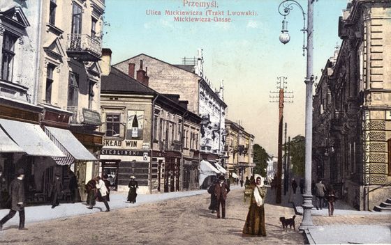 Trakt Lwowski i szyld Cieślińskiego
