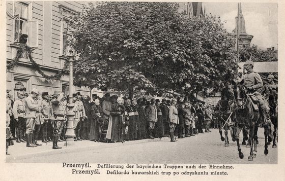 Defilada wojsk bawarskich w alei