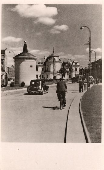 Gruba Kaśka i znak jednego kierunku