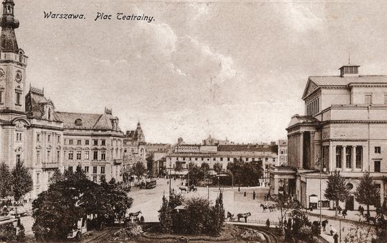Plac Teatralny przed wojną