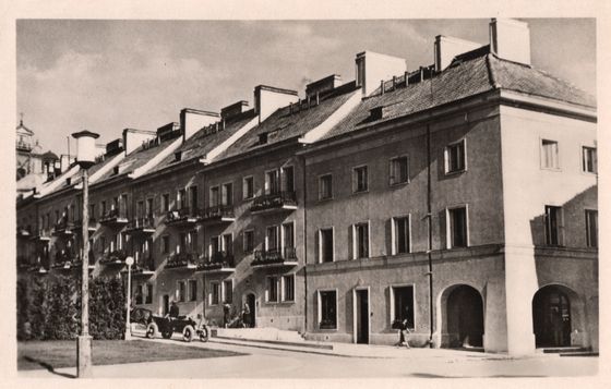 Pierzeja osiedla mariensztackiego