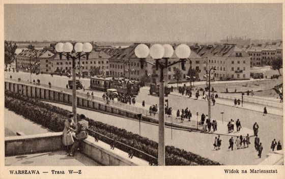 Mariensztat widziany z Trasy W-Z